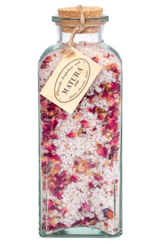 Kúpeľová soľ s okvetnými lístkami ruží - veľká flaša